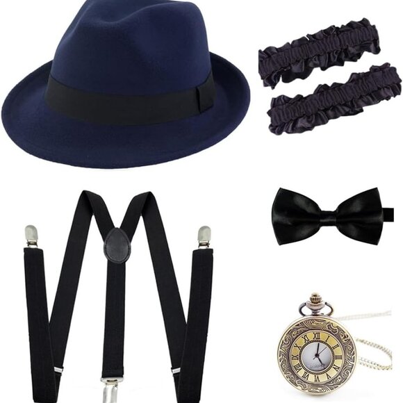 1920s Accessories for Men 20s Gatsby Gangster Costume Accessories